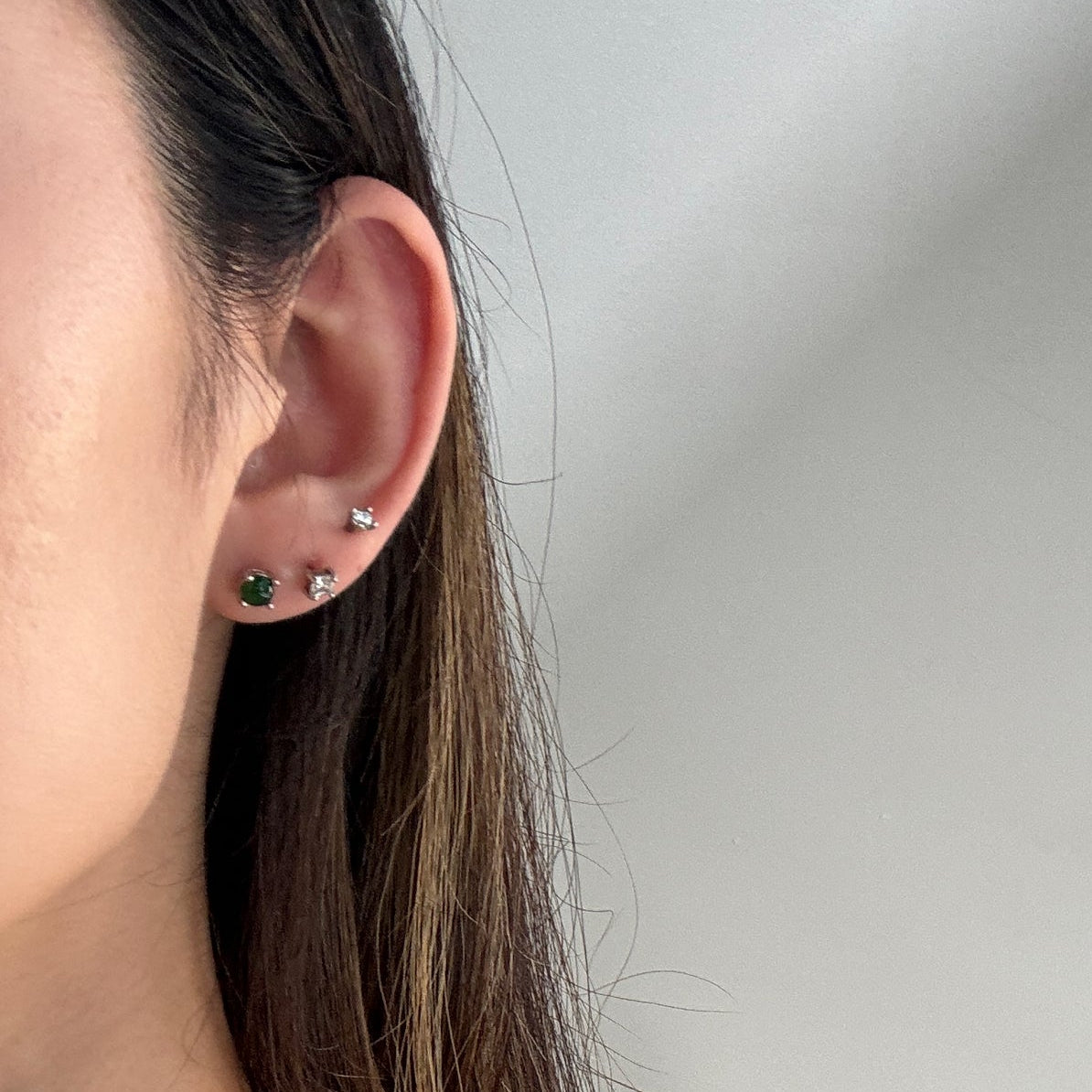 Orla Stud Earring - Green