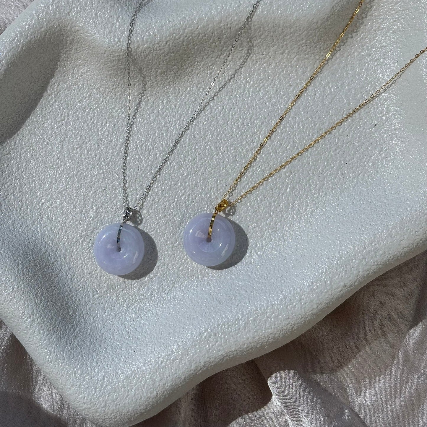 Lucia Bagel Necklace - Lavender