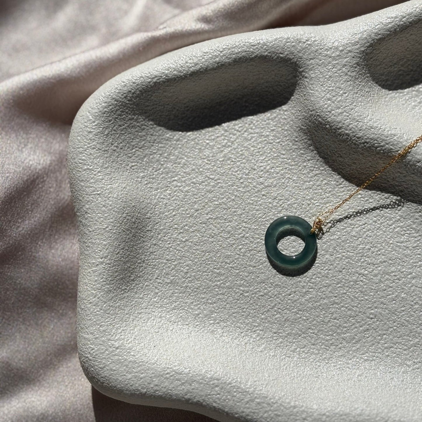 Charm Donut Necklace - Turquoise