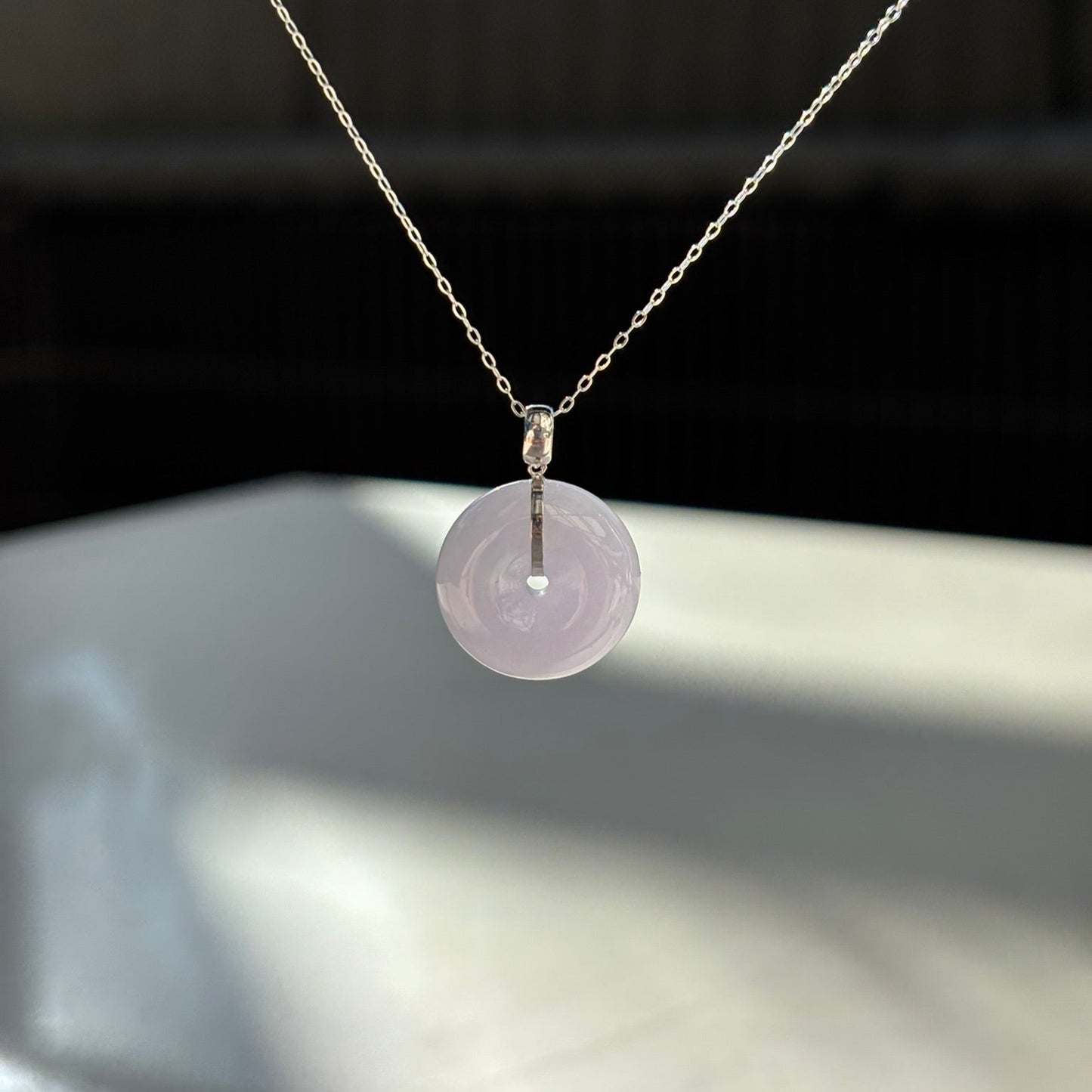 Lucia Bagel Necklace - Lavender