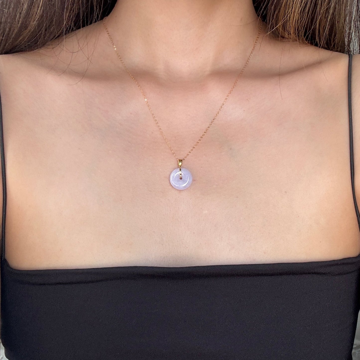Lucia Bagel Necklace - Lavender