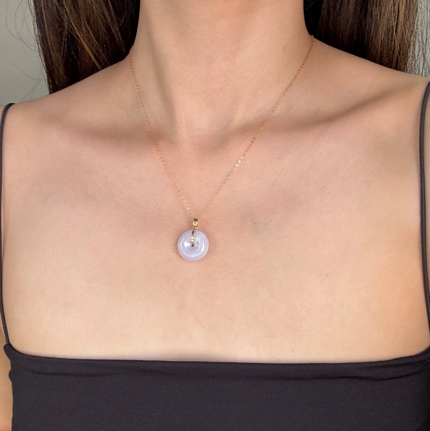 Lucia Bagel Necklace - Lavender