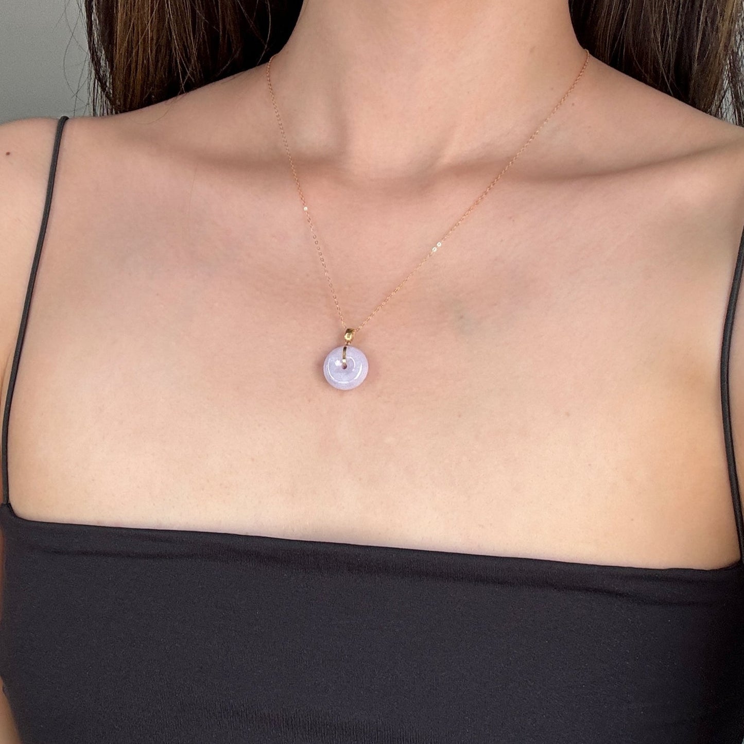 Lucia Bagel Necklace - Lavender