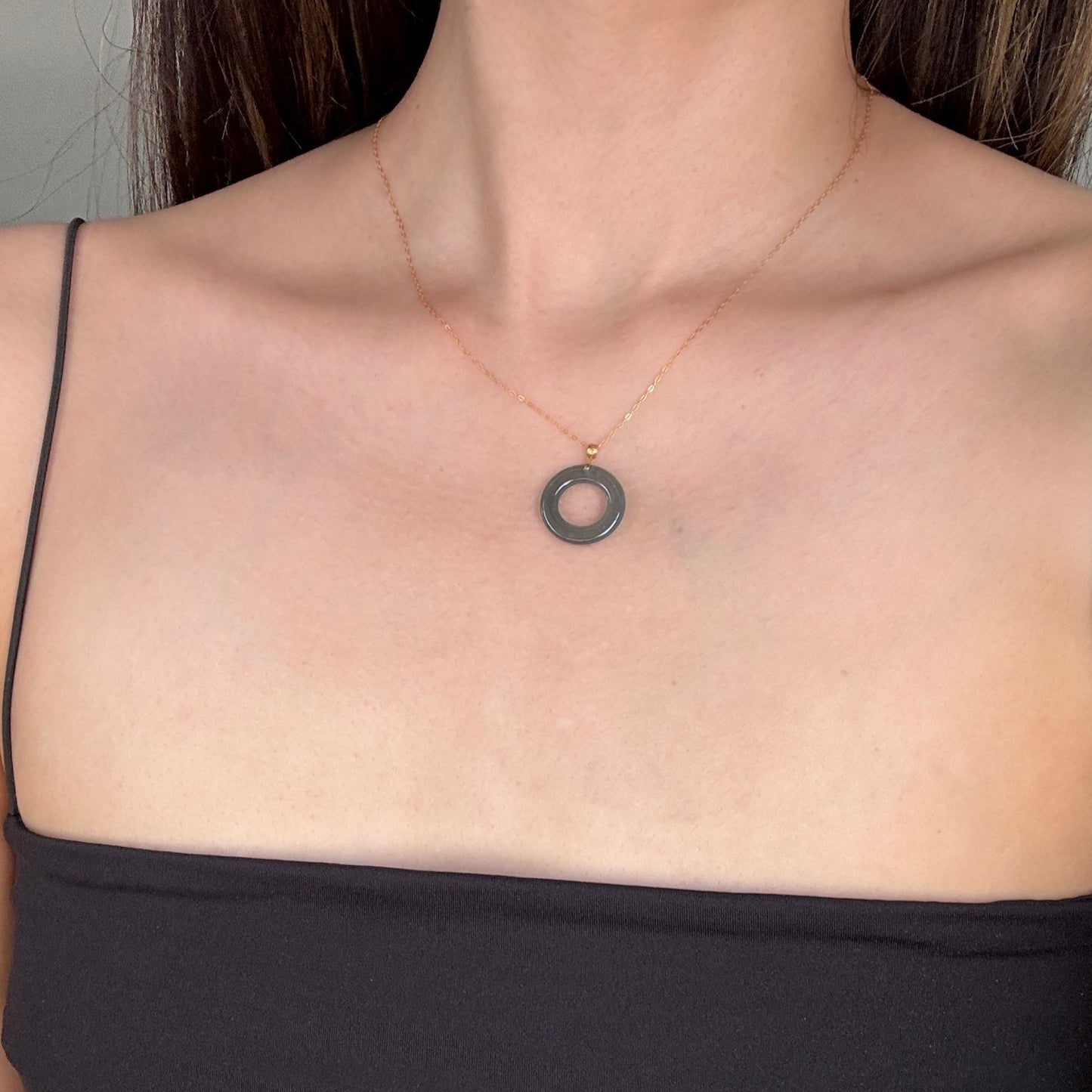 Charm Donut Necklace - Turquoise