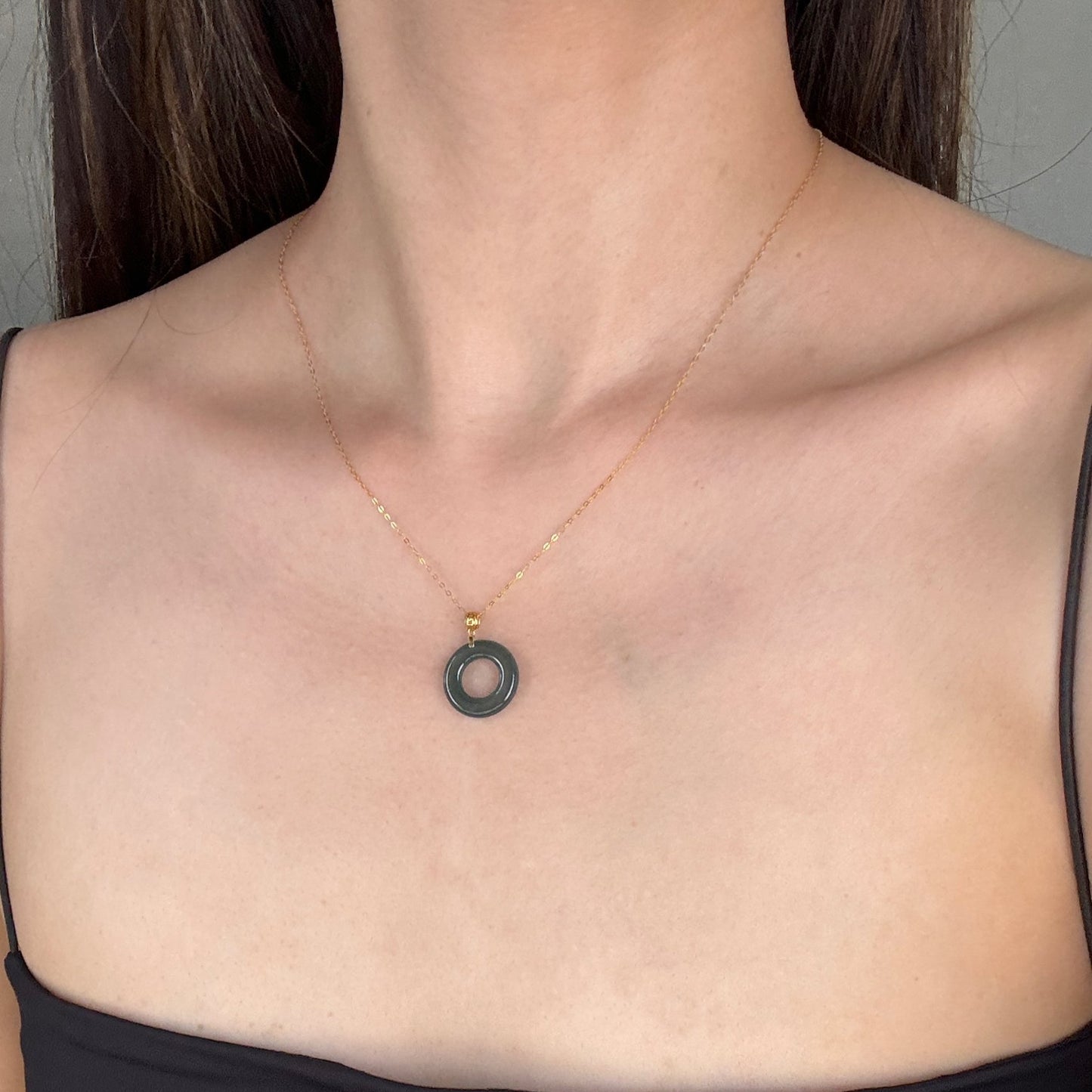 Charm Donut Necklace - Teal