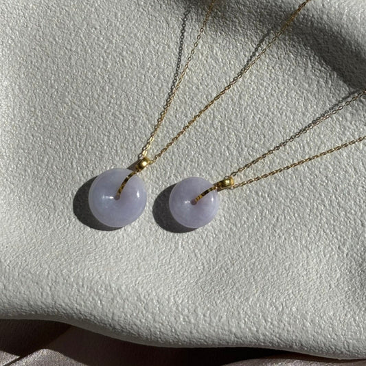 Lucia Bagel Necklace - Lavender