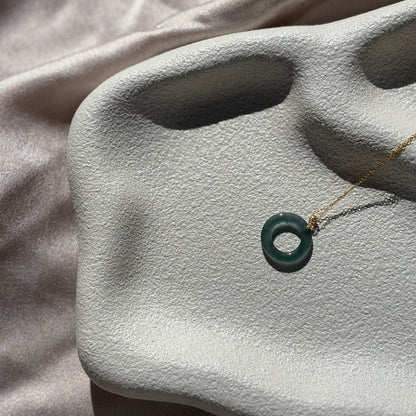 Charm Donut Necklace - Turquoise