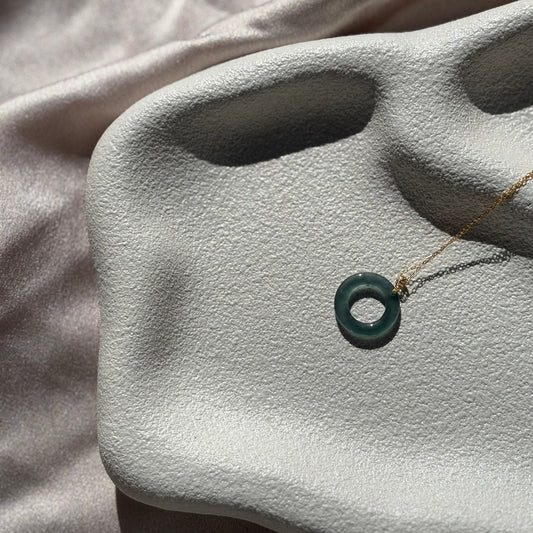 Charm Donut Necklace - Turquoise