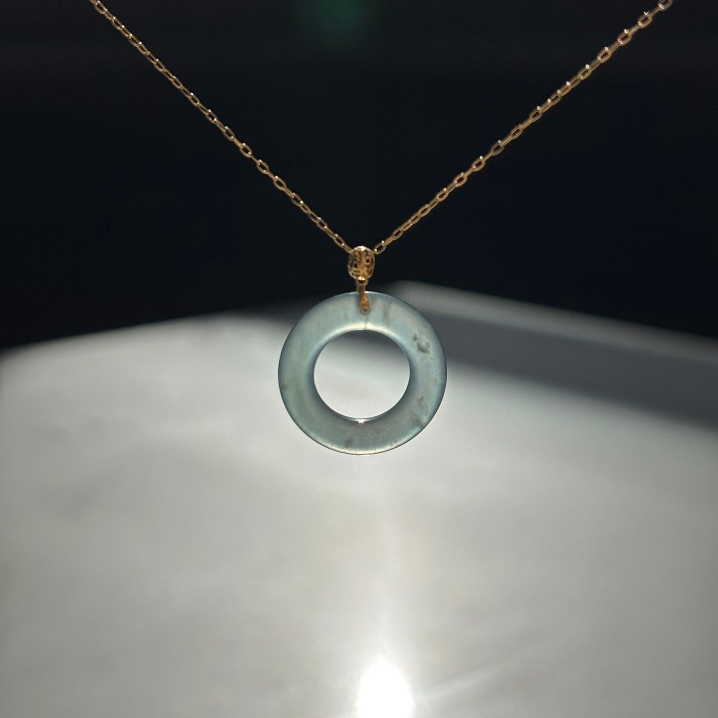 Charm Donut Necklace - Turquoise
