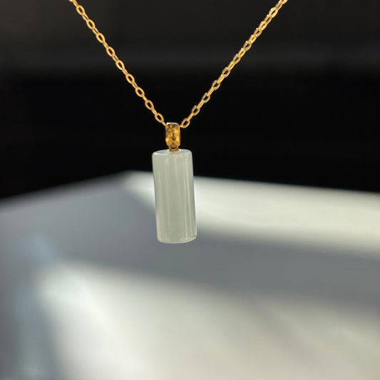 Charis Column Necklace - Aqua