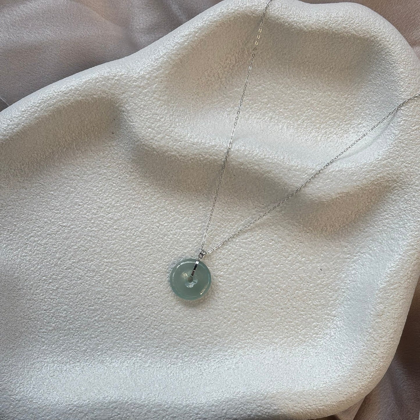 Lucia Bagel Necklace - Aqua
