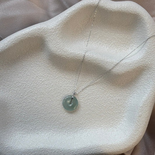 Lucia Bagel Necklace - Aqua
